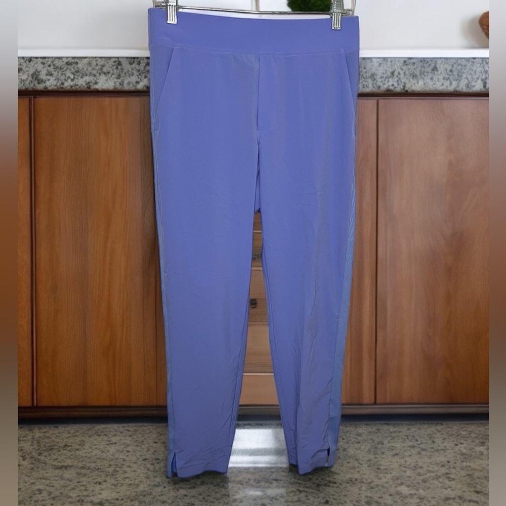 Athleta Brooklyn Ankle Pant Womens Size 2 Light Purple Pants Pockets Zip Pockets